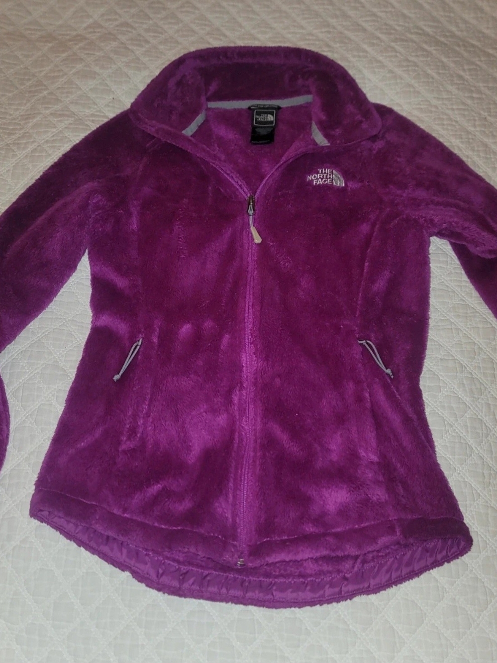The North Face Girls' Purple Fleece Jacket - Cozy Zip-Up